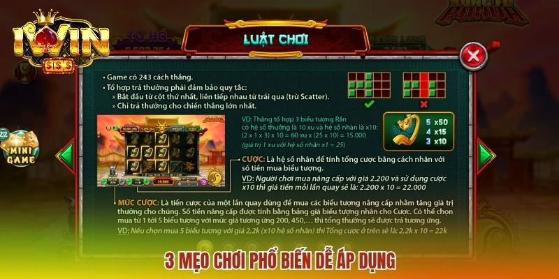 3 mẹo chơi phổ biến dễ áp dụng
