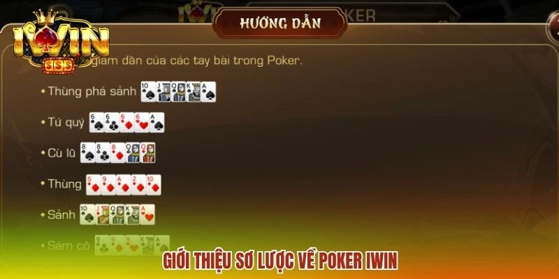 Poker IWIN - Cách Chơi Cơ Bản Và Mẹo Quan Sát Các Đối Thủ 1 Giới thiệu sơ lược về poker IWIN