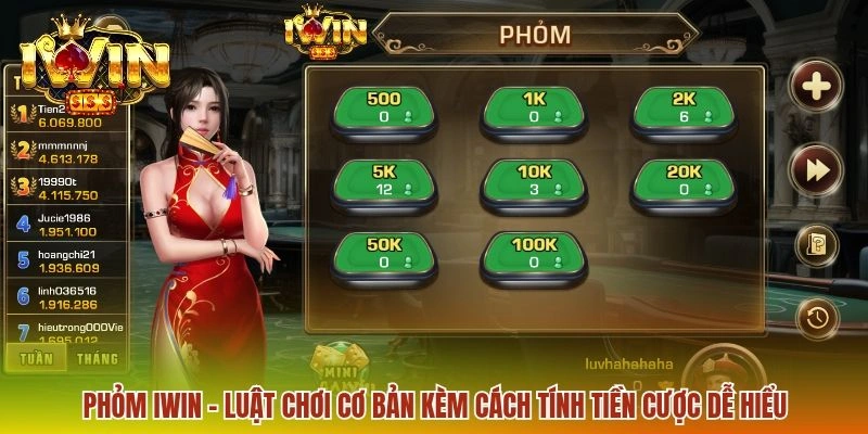 Phỏm IWIN - Khám Phá Quy Tắc Tạo Phỏm Cùng Mẹo Đánh Hay