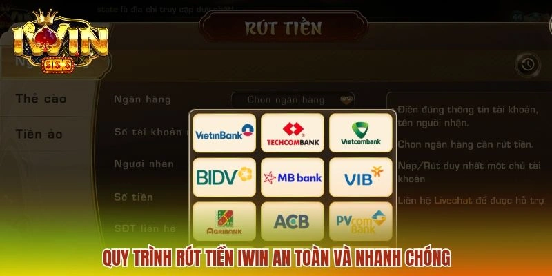 Quy trình rút tiền IWIN an toàn và nhanh chóng