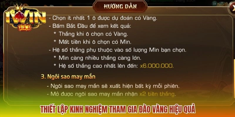 Thiết lập kinh nghiệm tham gia đào vàng hiệu quả