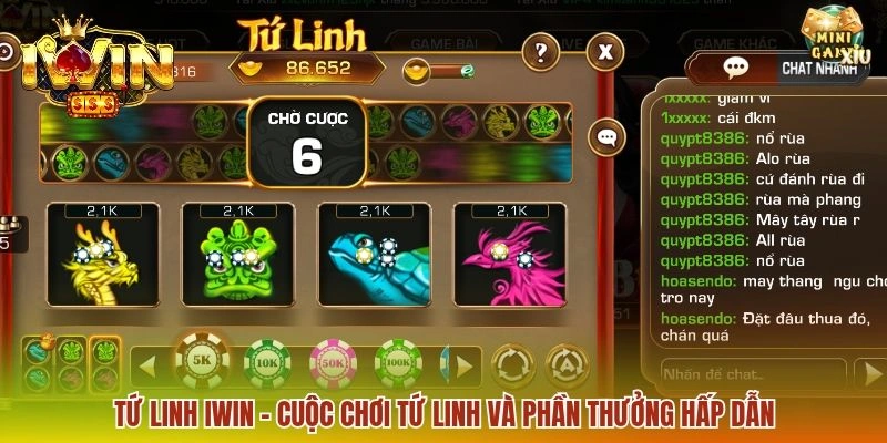Tứ Linh IWIN - Thử Vận May Ngay Cùng Bộ Tứ Linh Vật Á Đông